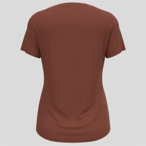 Women’s Short Sleeve T-Shirt Odlo Essential 365 Brown