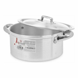 Casserole avec Couvercle Argenté Aluminium (10 Unités)