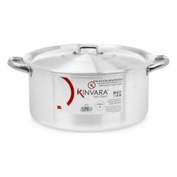 Casserole with lid Kinvara 100009 Silver 8 L (6 Units)