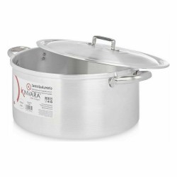 Casserole with lid Kinvara 100011 Silver 12,5 L (3 Units)