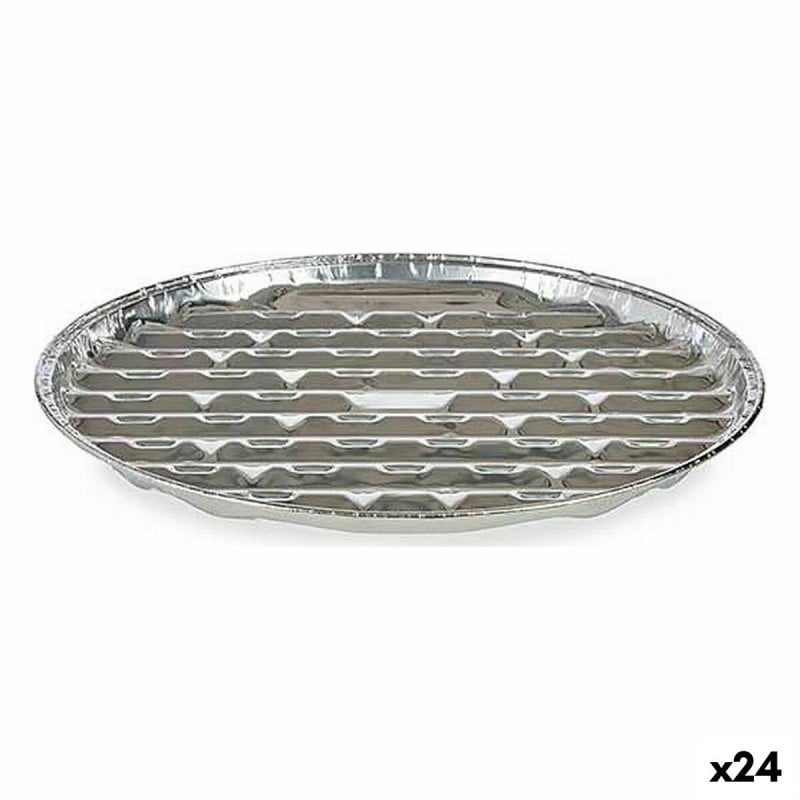 Küchenschüsseln-Set Kinvara 64300 Aluminium 32 x 3 x 32 cm Einwegartikel Pizza (24 Stück)