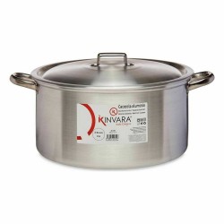 Casserole with lid Kinvara 100012 Silver 15 L (3 Units)