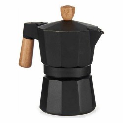 Cafetière Italienne Kinvara A611BQ-3 T Marron Noir Bois Aluminium 150 ml (12 Unités)