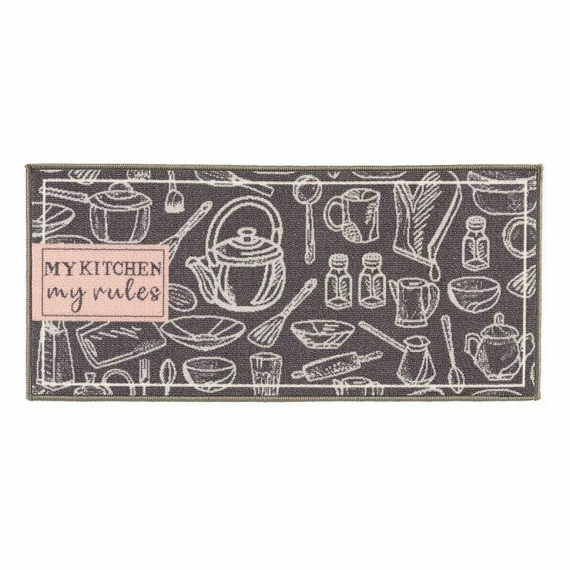 Mouse Mat Kinvara My Kitchen Grey 40 x 90 cm Multi-use (24 Units)