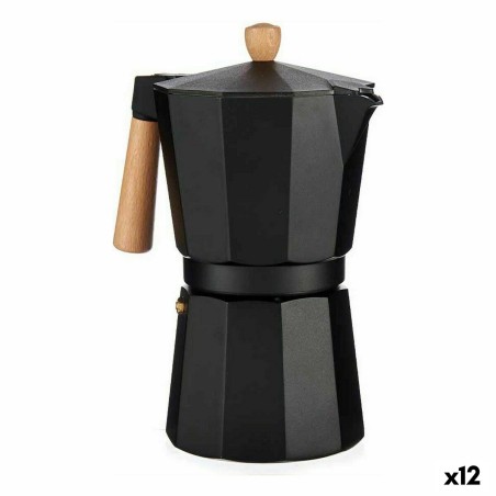 Italienische Kaffeemaschine Holz Aluminium 650 ml (12 Stück)