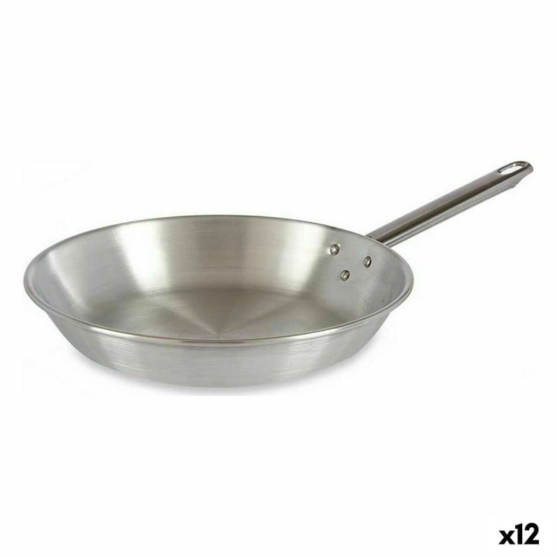 Pfanne Ø 26 cm Silberfarben Aluminium (12 Stück)