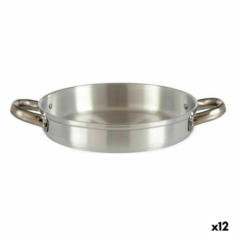 Pfanne Ø 22 cm Silberfarben Aluminium (12 Stück)