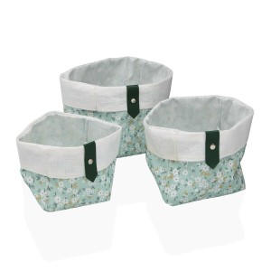 Basket set Versa Bellis 14 x 14 x 14 cm