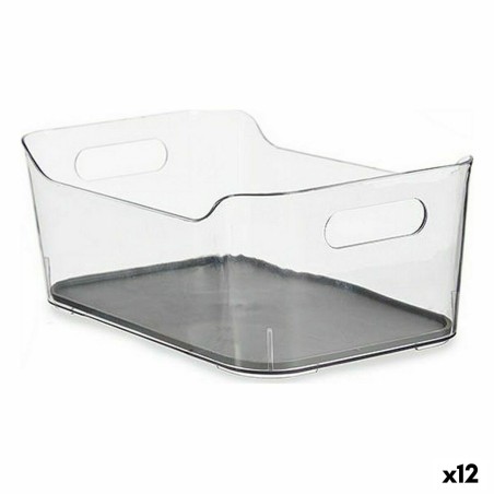 Schubladen-Organizer Wiederverwerteter Kunststoff Grau 17 x 10,5 x 24,5 cm (12 Stück)