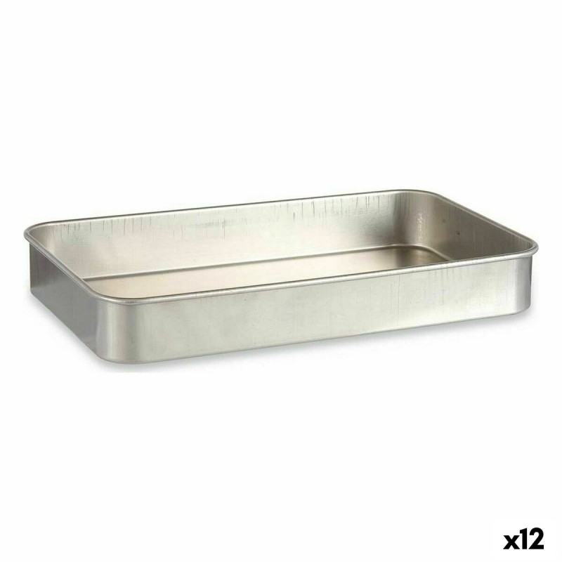 Backofenform Kinvara 100154 Silberfarben Aluminium 28,5 x 6,5 x 46 cm (12 Stück)