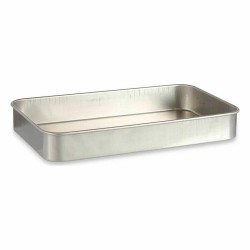 Plat à gratin Argenté Aluminium 28,5 x 6,5 x 46 cm (12 Unités)