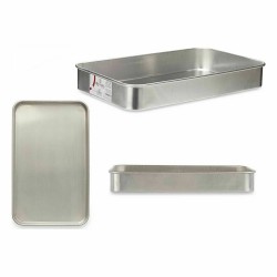 Plat à gratin Kinvara 100154 Argenté Aluminium 28,5 x 6,5 x 46 cm (12 Unités)