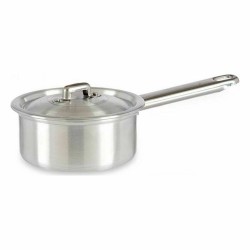 Saucepan with Lid Ø 12 cm Silver Aluminium 600 ml (10 Units)