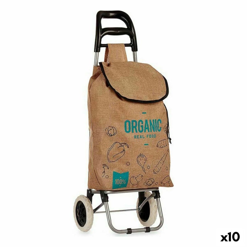 Panier à Courses Organic Marron 3,3 L 36 x 95 x 35 cm (10 Unités)