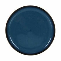 Tablett für Snacks La Mediterránea Chester Blau kreisförmig 24,3 x 2,5 cm (8 Stück)