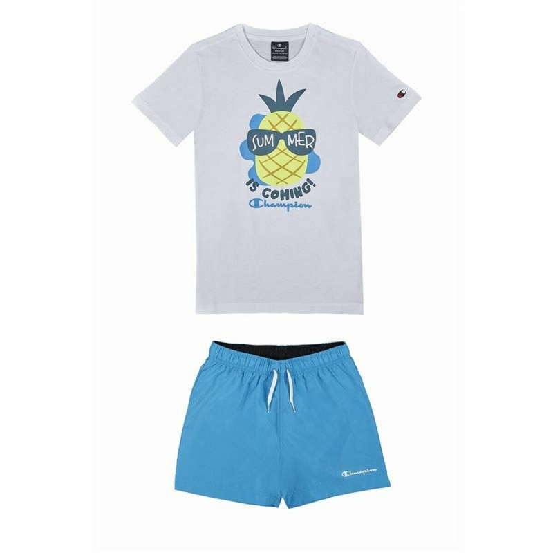 Ensemble de Sport pour Enfants Champion Blanc 2 Pièces