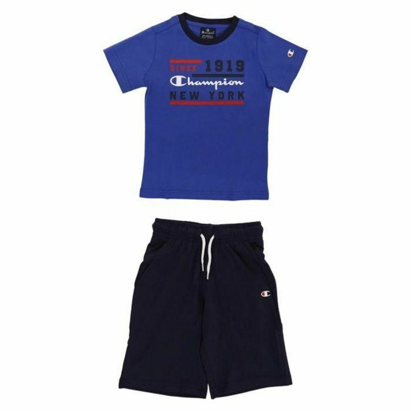 Ensemble de Sport pour Enfants Champion Bleu 2 Pièces