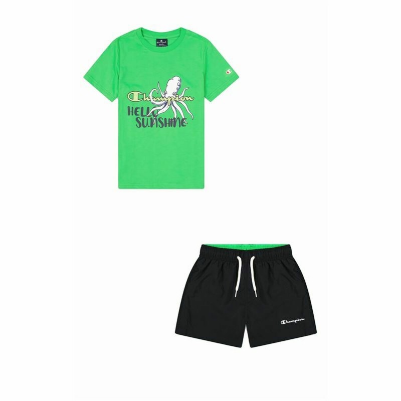 Ensemble de Sport pour Enfants Champion Vert 2 Pièces