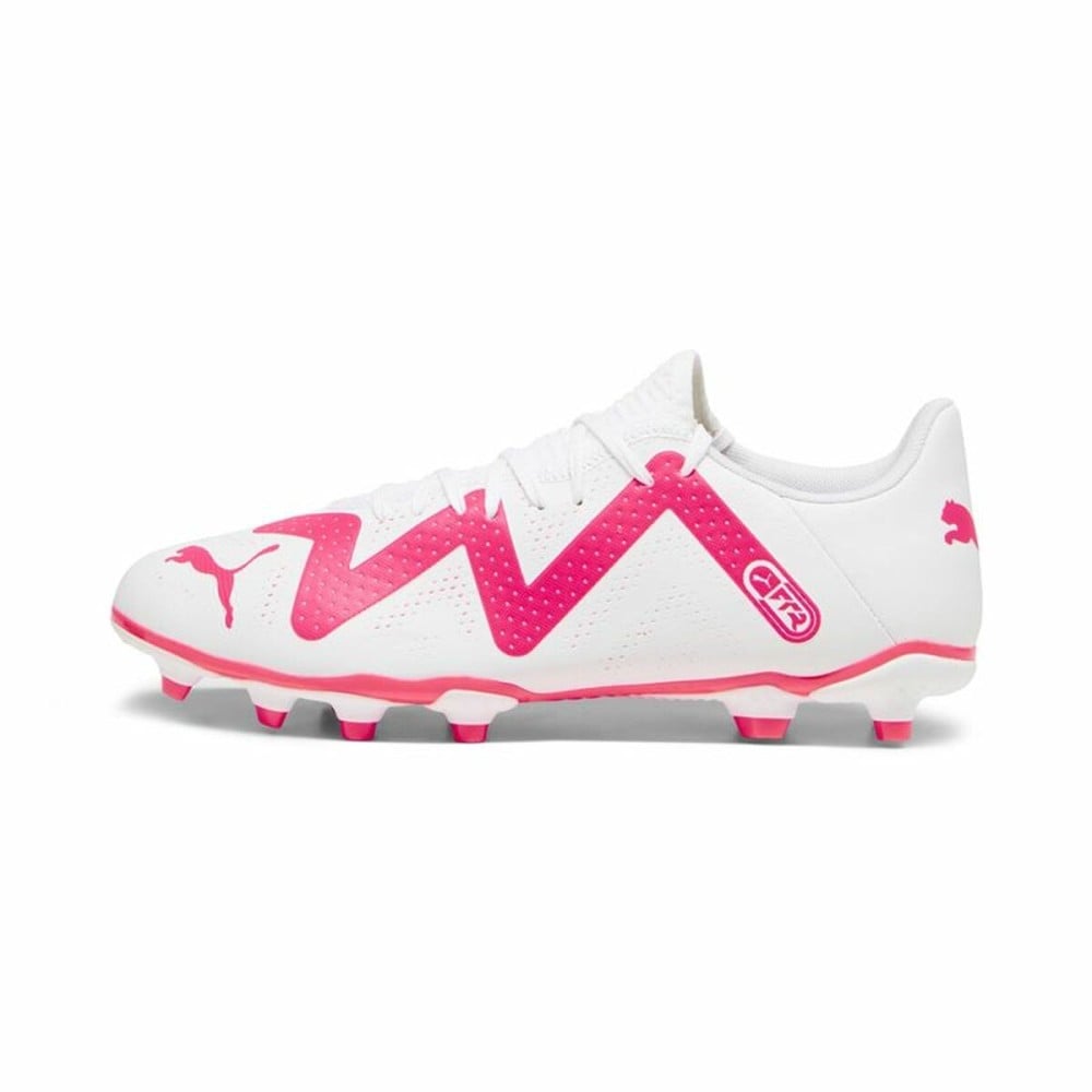 Adult's Football Boots Puma Future Play FG/AG White Fuchsia