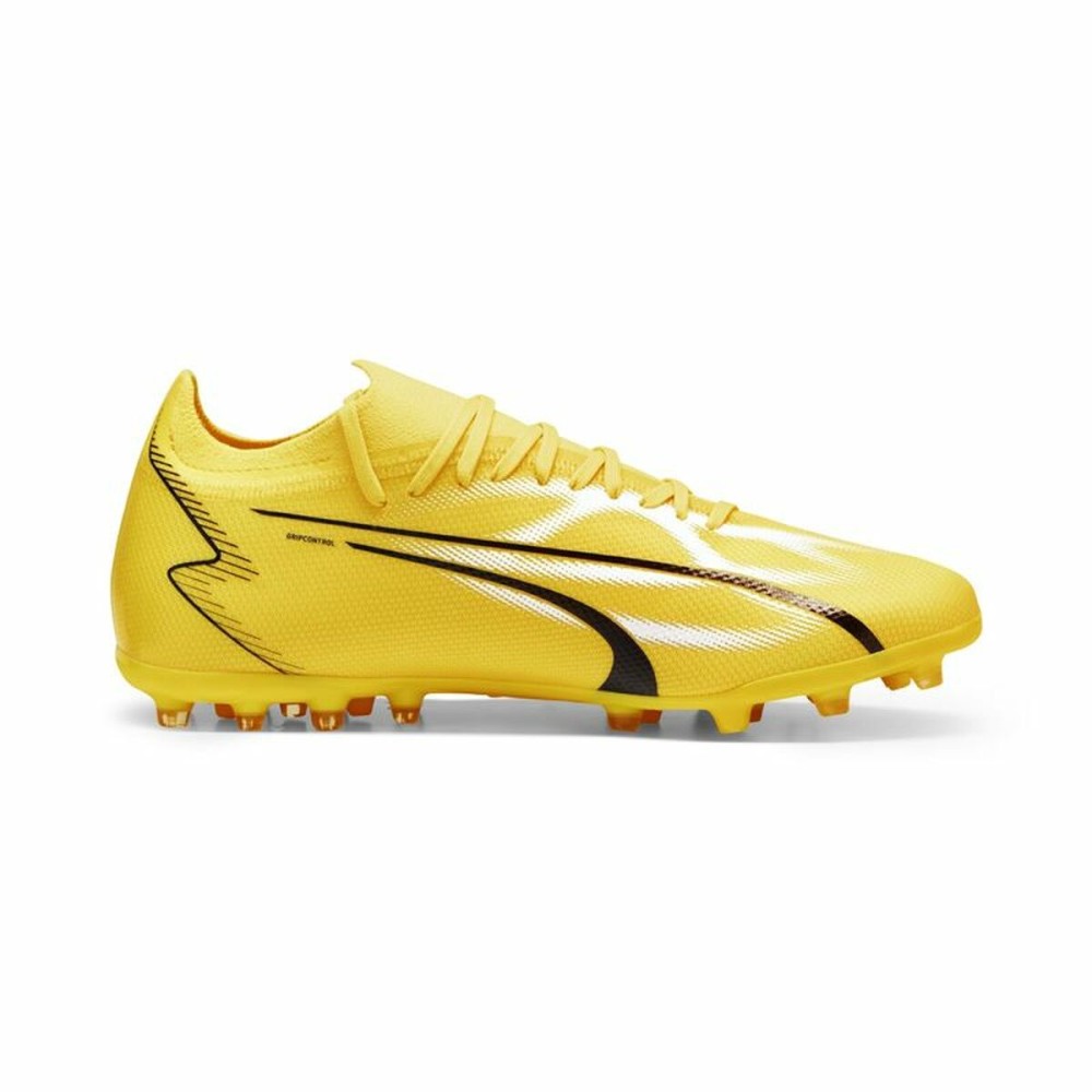 Chaussures de Football pour Adultes Puma Ultra Match MG Jaune