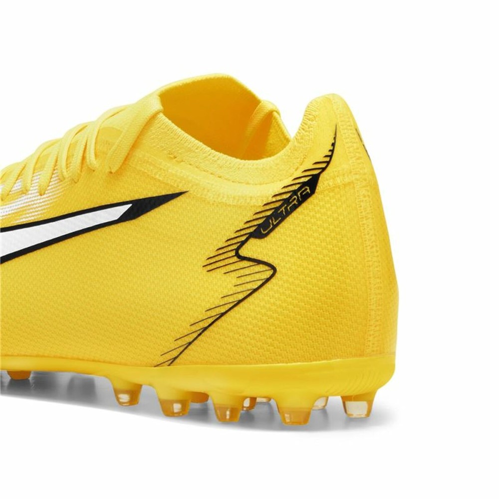 Chaussures de Football pour Adultes Puma Ultra Match MG Jaune