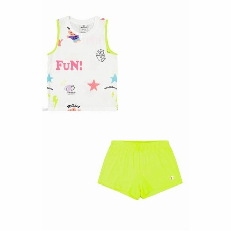 Ensemble de Sport pour Enfants Champion Blanc 2 Pièces