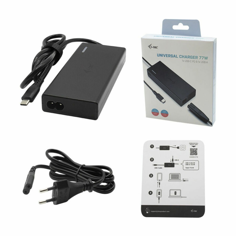 Laptopladekabel i-Tec CHARGER-C77W 1,5 m