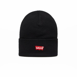 Bonnet de Sport Levi's Batwing Embroidered Beanie Noir Taille unique