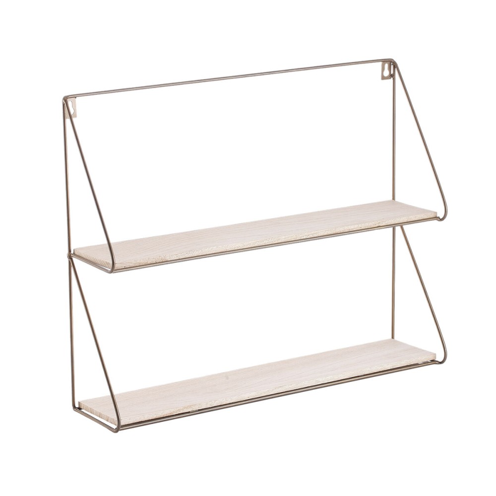 Shelves Vinthera Moa Steel Golden 50 x 40 x 12 cm (6 Units)