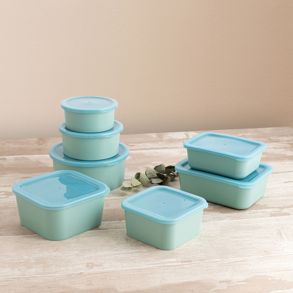 Rectangular Lunchbox with Lid Quid Inspira 1,34 L Green Plastic (12 Units)