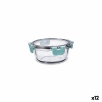 Lunchbox hermetisch Quid Purity kreisförmig 390 ml Durchsichtig Glas (12 Stück)