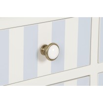 Meuble d'Entrée Home ESPRIT Bleu Blanc 103 x 35 x 80 cm