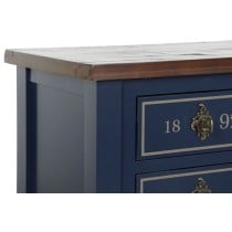 Console Home ESPRIT Marron Blue marine Bois de paulownia 103 x 35 x 80 cm