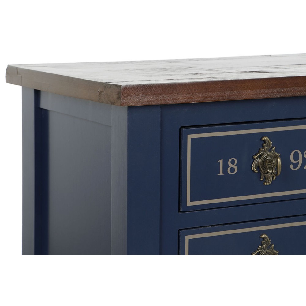 Meuble d'Entrée Home ESPRIT Marron Blue marine 103 x 35 x 80 cm