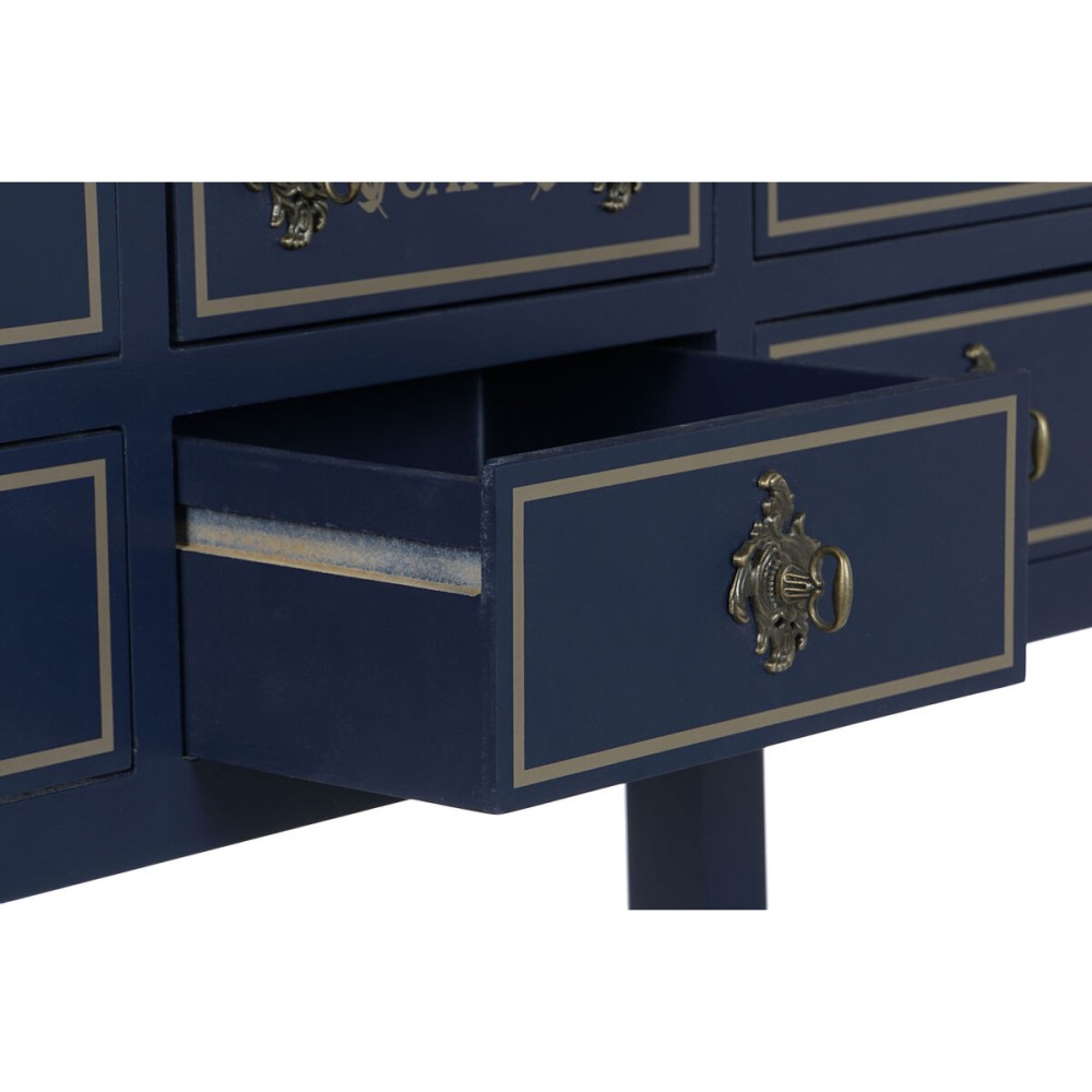 Console Home ESPRIT Brown Navy Blue Paolownia wood 103 x 35 x 80 cm