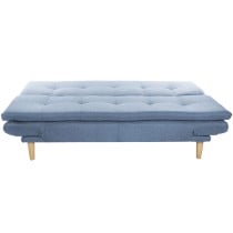 Sofa DKD Home Decor Blue Sky blue Natural Wood Scandi 180 x 85 x 83 cm