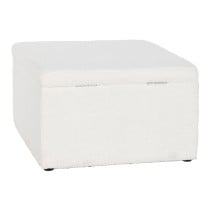 Banquette Home ESPRIT Blanc Polyester Bois MDF 60 x 60 x 36 cm