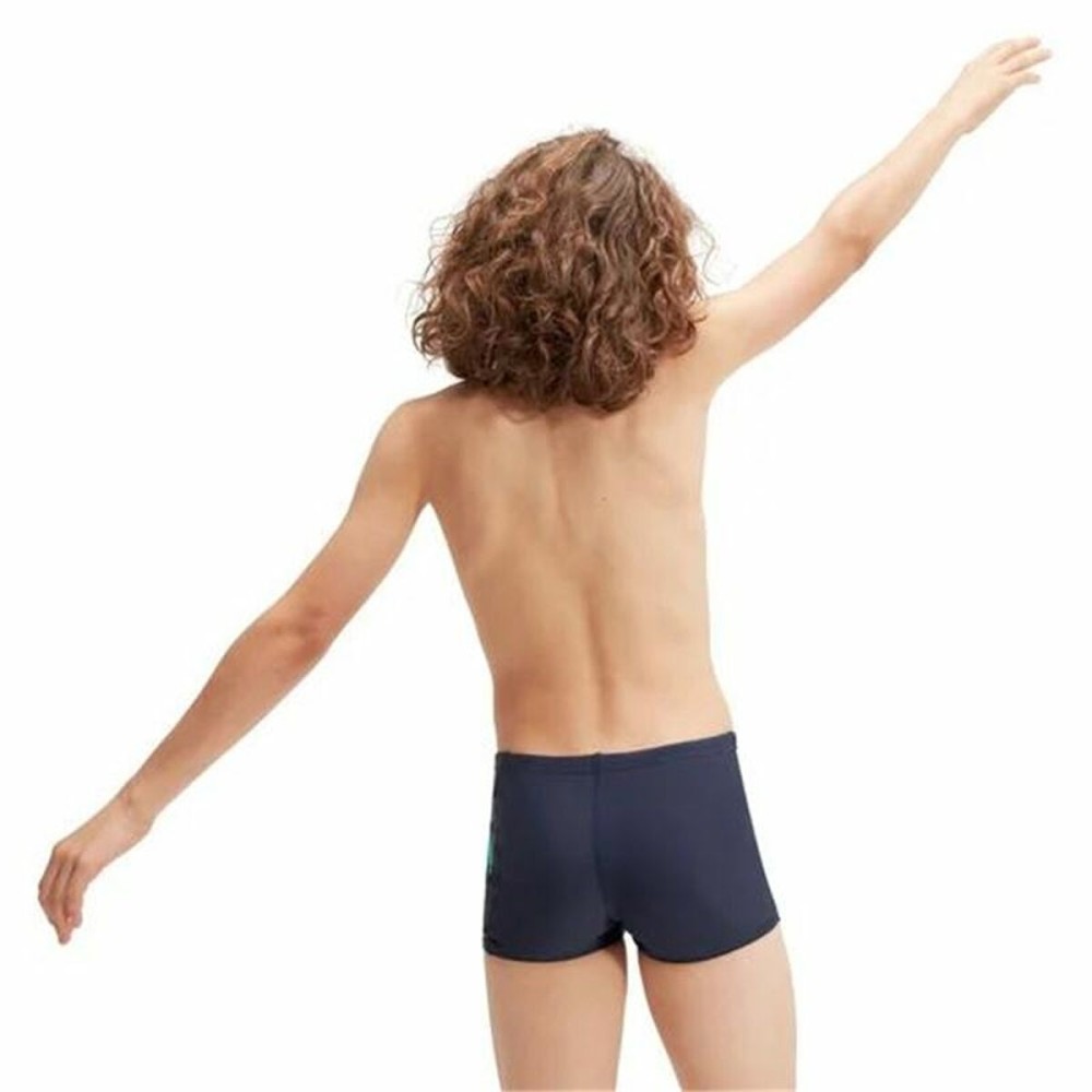 Maillot de bain enfant Speedo Plastisol Placement Bleu foncé