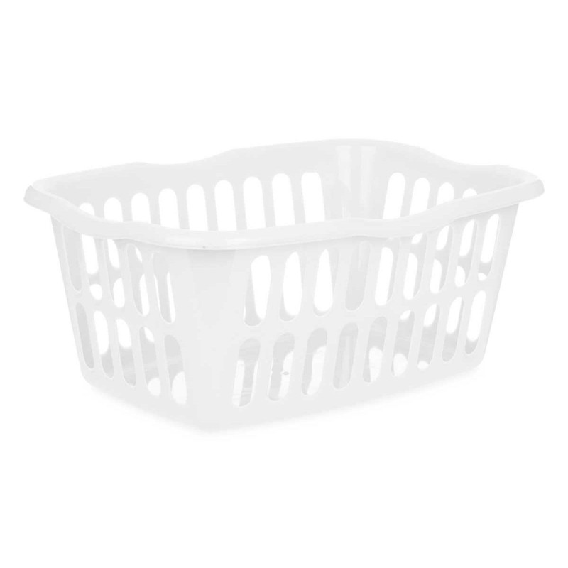 Panier Kipit 8067-W Blanc polypropylène 50 L 58 x 24 x 42 cm (12 Unités)