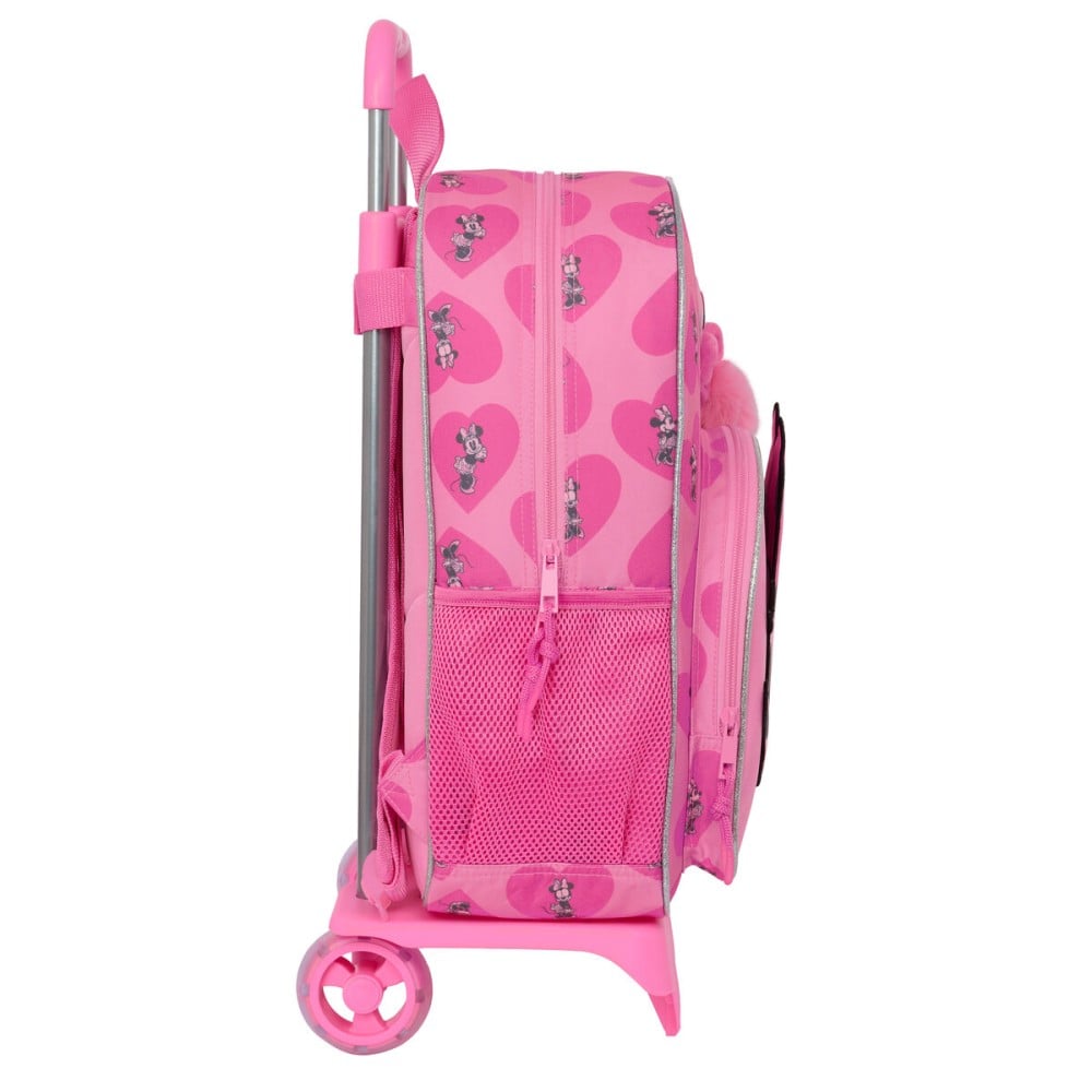 Schulrucksack mit Rädern Minnie Mouse Loving Rosa 33 x 42 x 14 cm