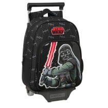 Schulrucksack mit Rädern Star Wars The fighter Schwarz 27 x 33 x 10 cm