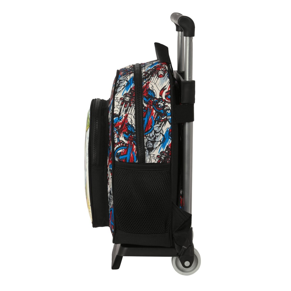 School Rucksack with Wheels The Avengers Forever Multicolour 27 x 33 x 10 cm