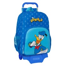 Schulrucksack mit Rädern Donald Blau 33 x 42 x 14 cm