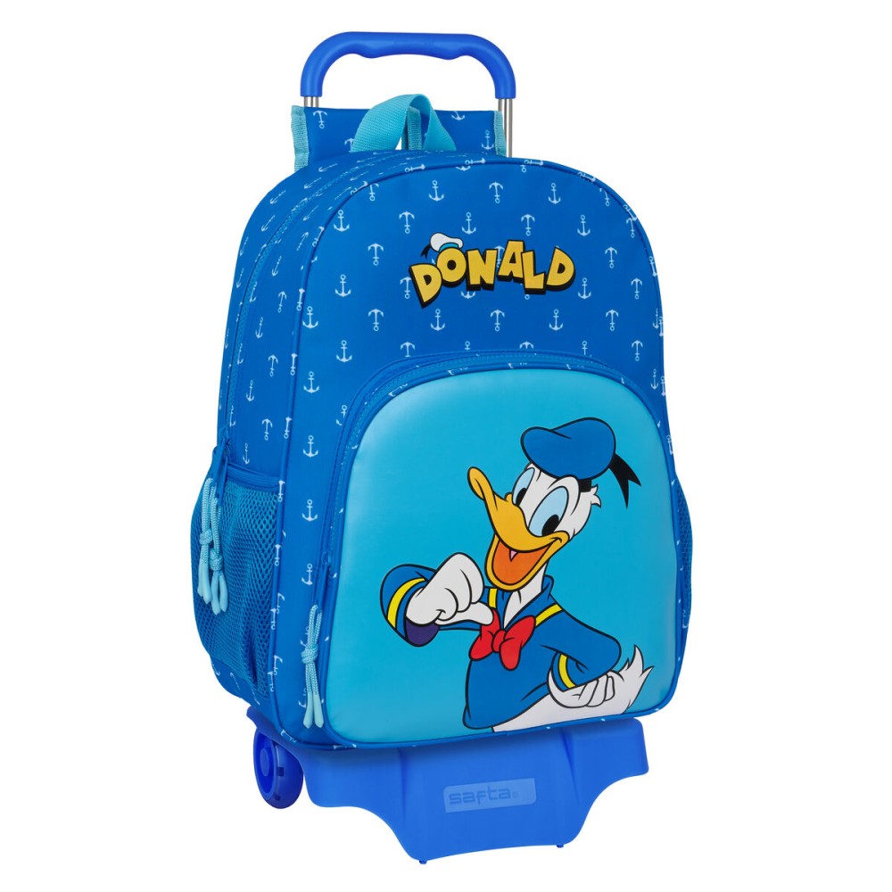 Schulrucksack mit Rädern Donald Blau 33 x 42 x 14 cm