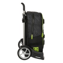 School Rucksack with Wheels Nerf Get ready Black 31 x 44 x 17 cm