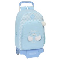 Cartable à roulettes Glow Lab Cisnes Bleu 30 x 46 x 14 cm