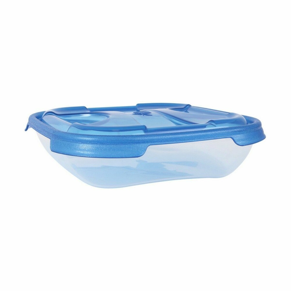 Set of lunch boxes Tontarelli Nuvola 500 ml Blue Squared 4 Pieces (12 Units)