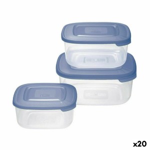 Set of lunch boxes Tontarelli Squared 3 Pieces (20 Units)