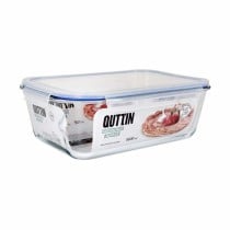 Boîte à lunch hermétique Quttin Transparent Rectangulaire 5,6 L (4 Unités)