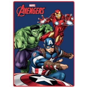 Blanket The Avengers Super heroes 100 x 140 cm Multicolour Polyester